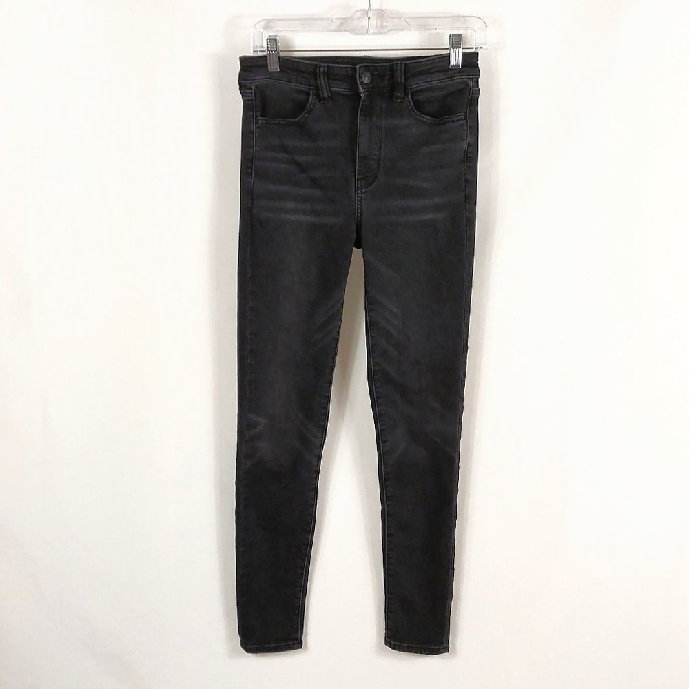 American Eagle Black Super Hi-Rise Jegging Jeans